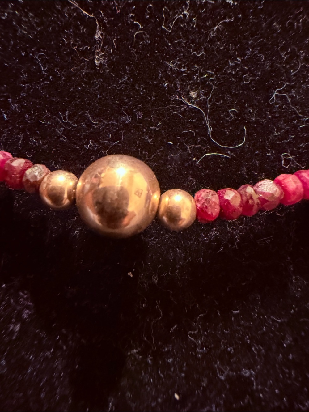 14K Gold (585) Rainbow Sapphire Gemstone Necklace - Picture 3 of 10